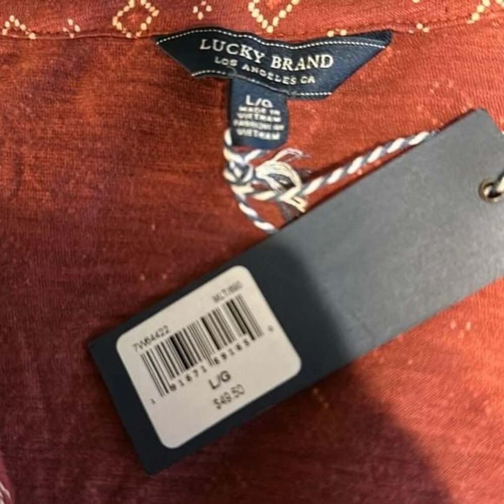 NWT Lucky Brand Printed Top Size Large - Picture 3 of 4